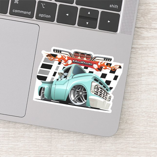 Cartoon car sticker (Detail)