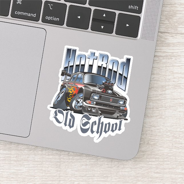 Cartoon car sticker (Detail)