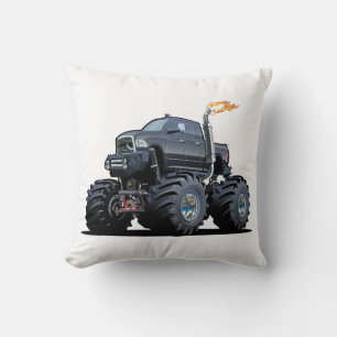 Cartoon car throw pillow