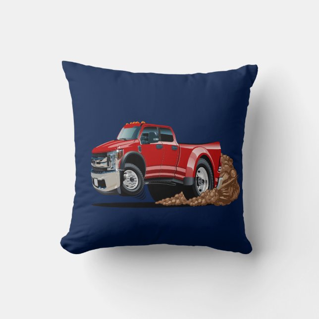 Cartoon car throw pillow (Front)