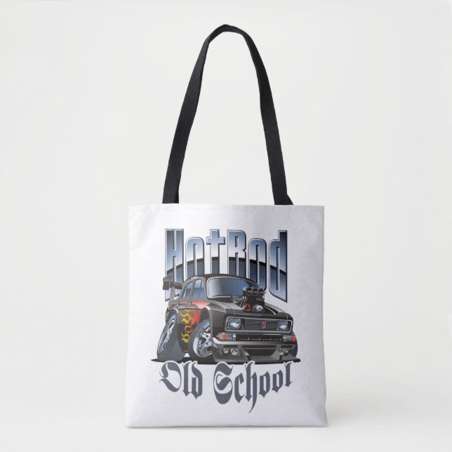 Cartoon car tote bag (Front)