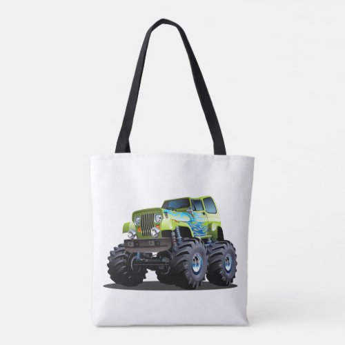 Cartoon car tote bag