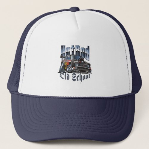 Cartoon car trucker hat