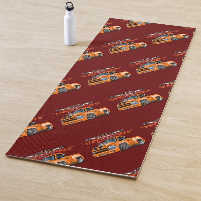 Cartoon car yoga mat (In Situ)