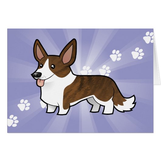Cartoon Cardigan Welsh Corgi (Front Horizontal)