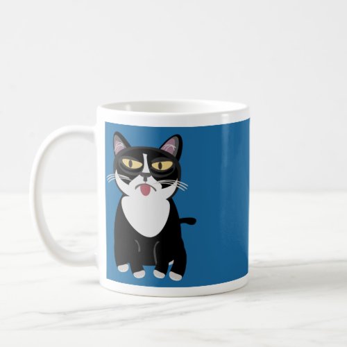 Cartoon Cat Add Some Text Coffee Mug