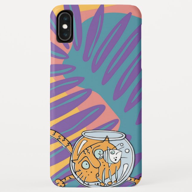 Cartoon Cat Case-Mate iPhone Case (Back)