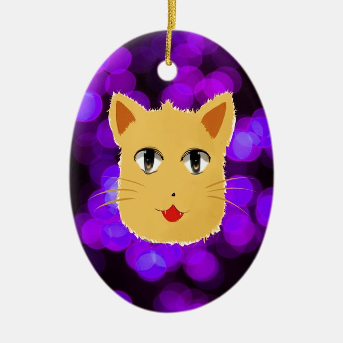 Cartoon Cat Christmas Tree Ornaments