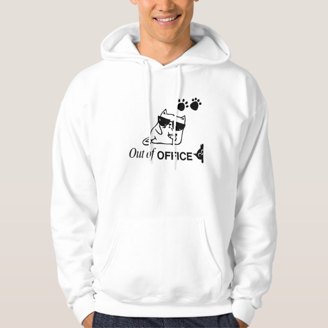 CARTOON CAT MEN'S AND WOMEN'S HOODIE (Front)