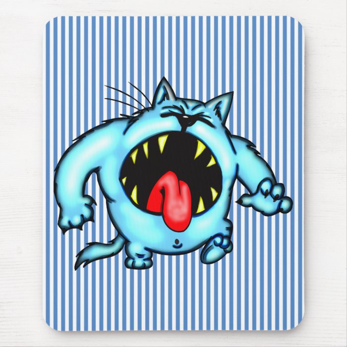 Cartoon Cat Monster Mouse Pad