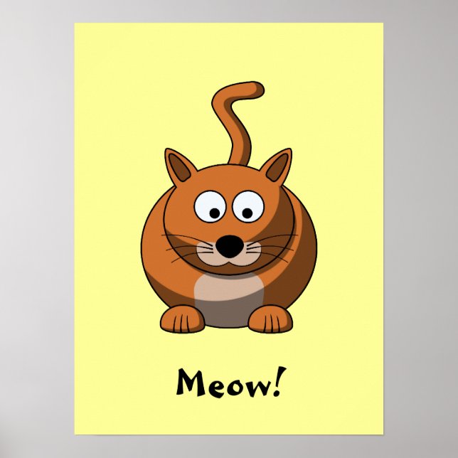 Cartoon Cat Poster (Front)