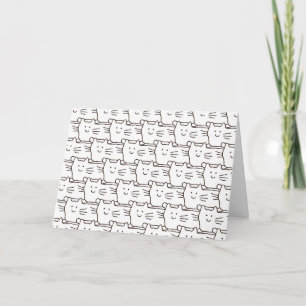 Cartoon Cats Joyeux Anniversaire Birthday Card