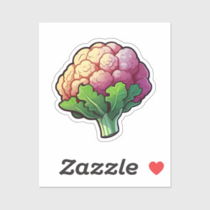 Cartoon cauliflower sticker