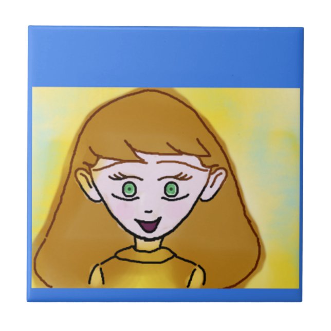 Cartoon Ceramic Tile (Front)