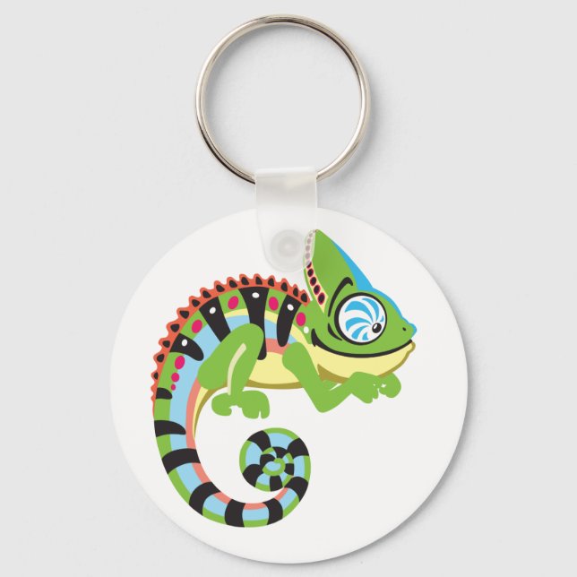 cartoon chameleon keychain (Front)