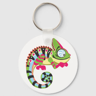 cartoon chameleon keychain