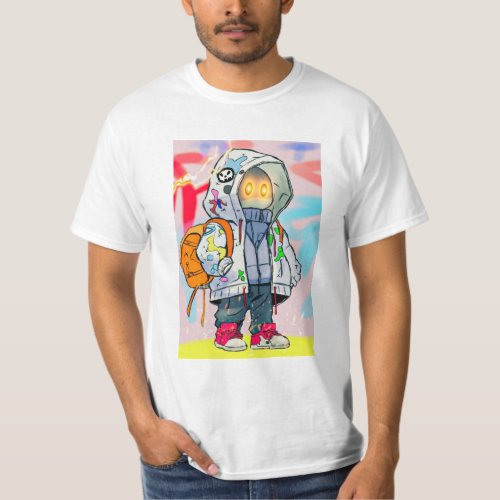 Cartoon character _ digital art T_Shirt