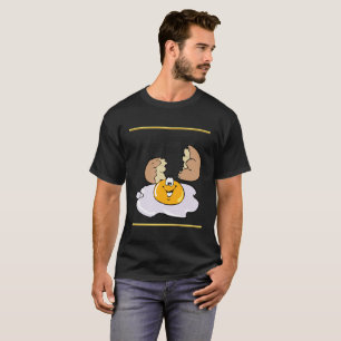 cartoon character fried egg with big smile T-Shirt