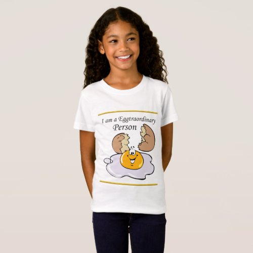 cartoon character fried egg with big smile T_Shirt