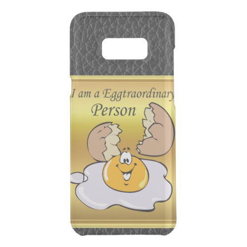 cartoon character fried egg with big smile uncommon samsung galaxy s8 case