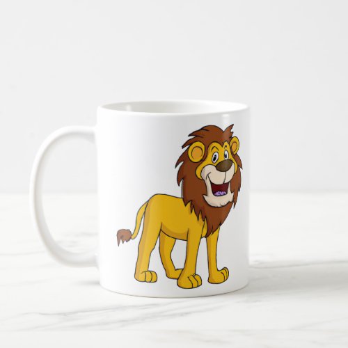 Cartoon Character Lion  Coffee Mug