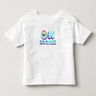 cartoon character meme art ok boomer pop culture toddler t-shirt