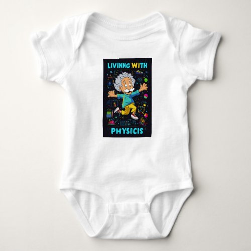 Cartoon Character of Einstein Baby Bodysuit