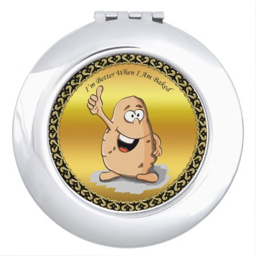 cartoon character potato with big eyes 2 makeup mirror