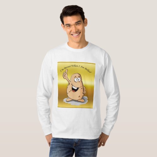 cartoon character potato with big eyes 2 T_Shirt