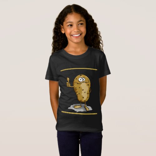 cartoon character potato with big eyes 3 T_Shirt