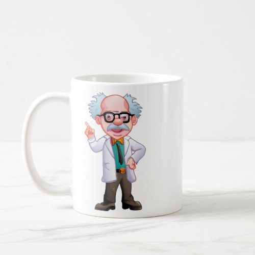Cartoon Character _ Scientist  Coffee Mug