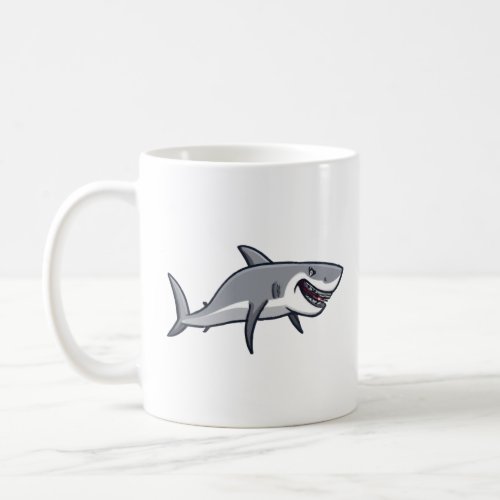 Cartoon Character Shark  Coffee Mug