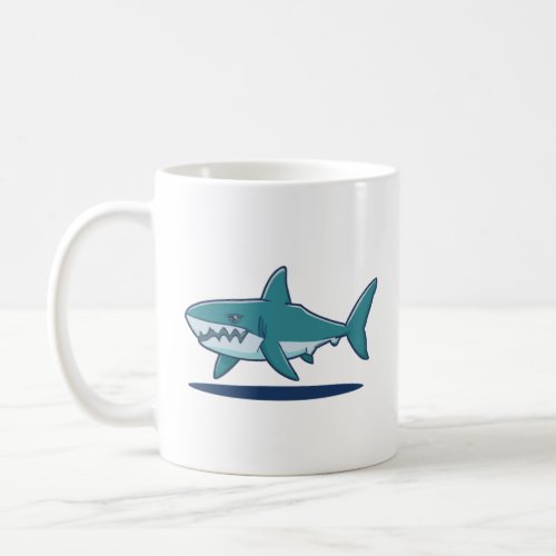 Cartoon Character Shark  Coffee Mug