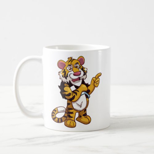 Cartoon Character Tiger  Coffee Mug