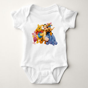 Cartoon Character Winnie Pooh Bear Honey Anime Bab Baby Bodysuit
