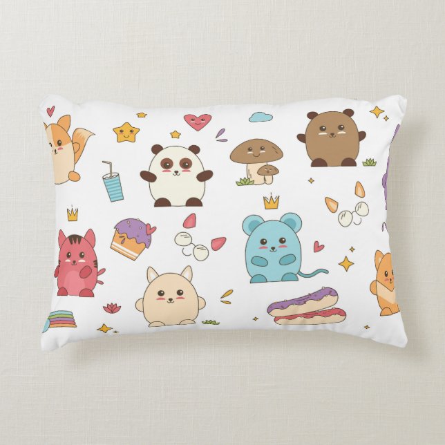 "Cartoon characters" Accent Pillow (Front)