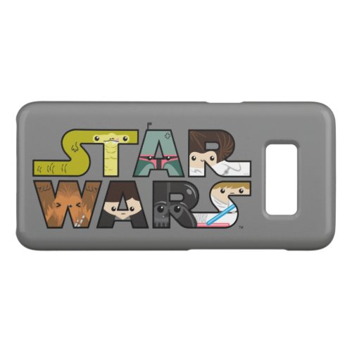 Cartoon Characters Inside Star Wars Logo Case_Mate Samsung Galaxy S8 Case