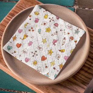 Cartoon Characters Seamless Pattern Tissue Paper