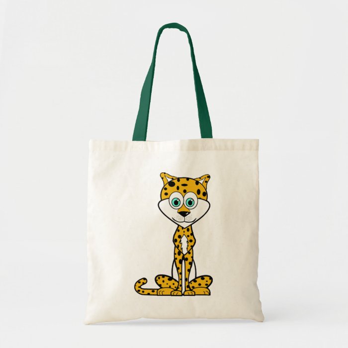 Cartoon Cheetah Canvas Bag