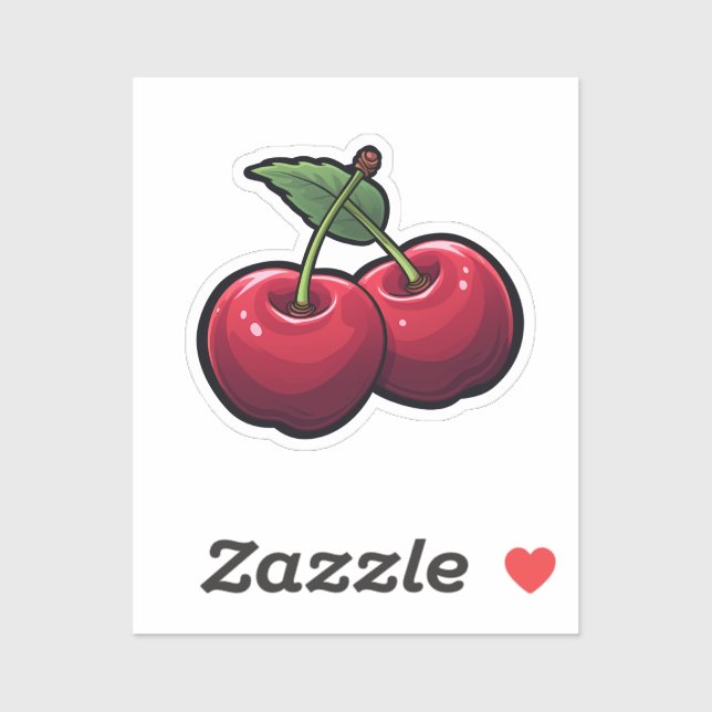 Cartoon cherry sticker (Sheet)