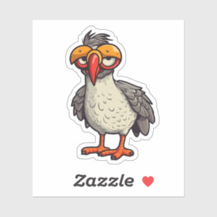 Cartoon chicken illustration sticker