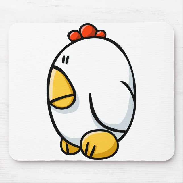 Cartoon Chicken Mouse Pad (Front)