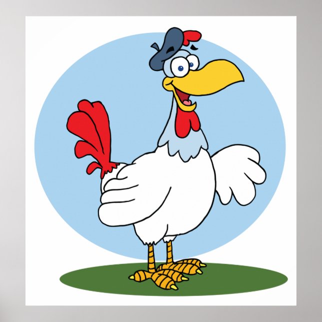 Cartoon Chicken Poster (Front)