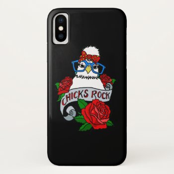 Cartoon Chicks Rock Silkie Chicken Iphone Case by PugWiggles at Zazzle