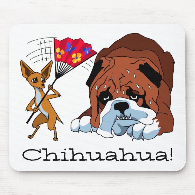 Cartoon Chihuahua 725 Mouse Pad (Front)