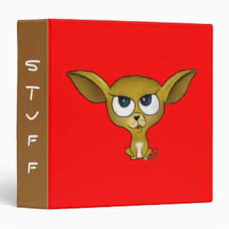 Cartoon Chihuahua Binder