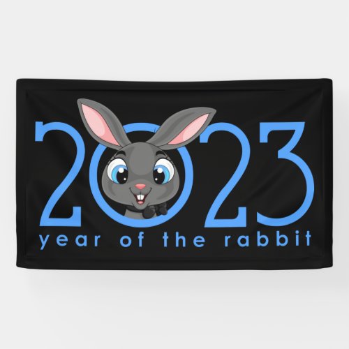 Cartoon Chinese Year of the Rabbit Banner