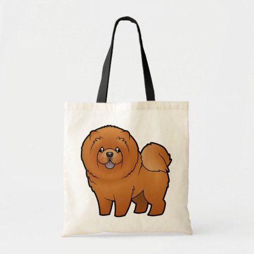 Cartoon Chow Chow Tote Bag