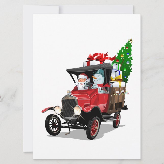 Cartoon Christmas truck (Front)