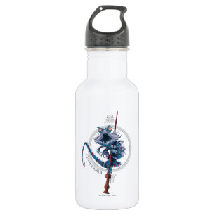 Cartoon Chupacabra & Elder Wand Stainless Steel Water Bottle